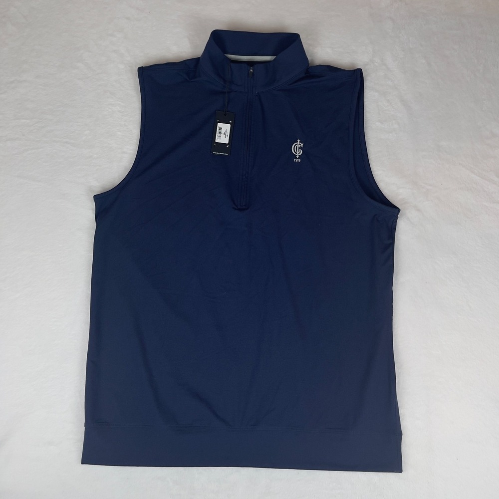 Cypress Vest Women's Large Sleeveless Mock‎ Neck Golf Performance 1/4 Zipper